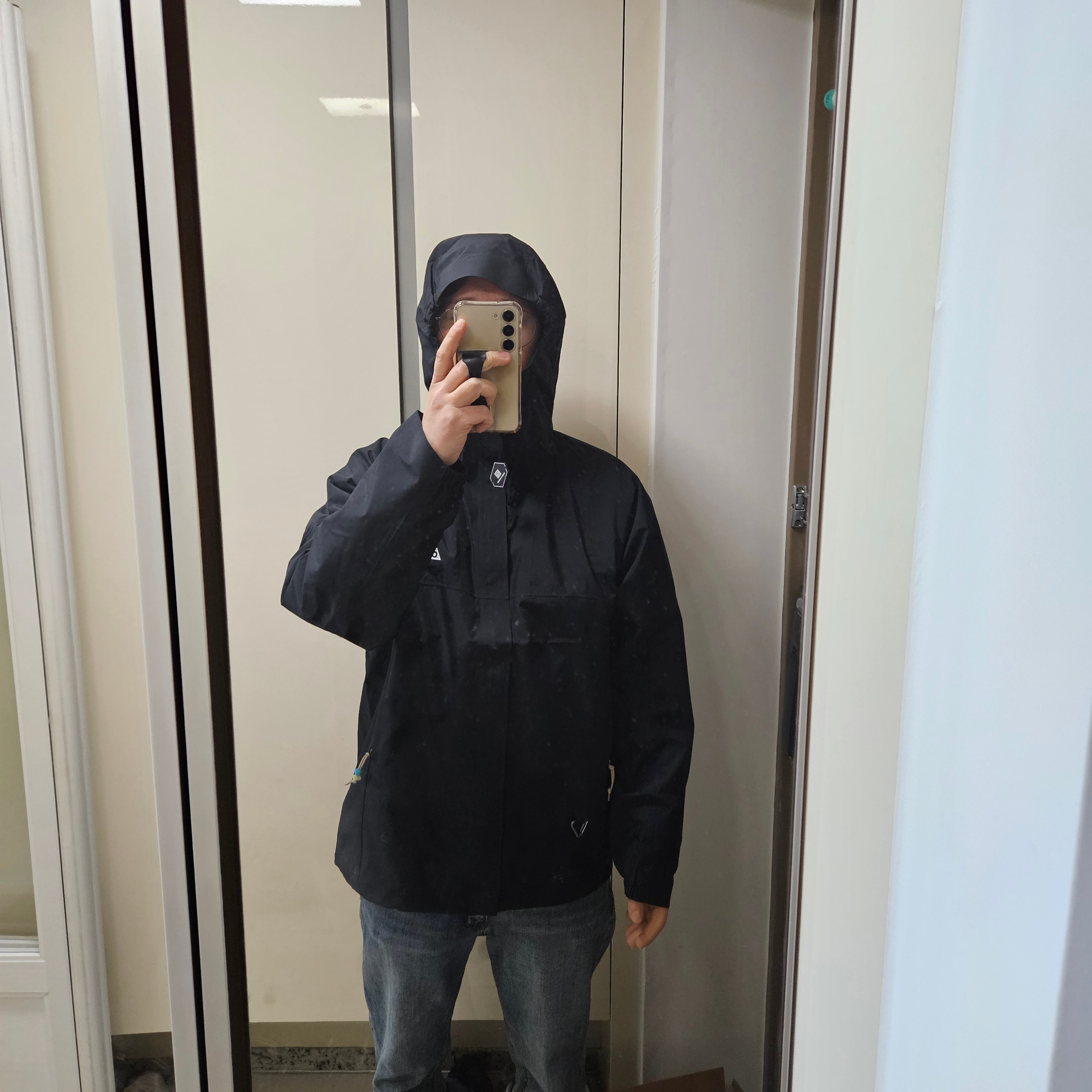 Nike ACG Storm-Fit ADV Cascade Rains Full Zip Jacket Black - Asia 착용 스타일