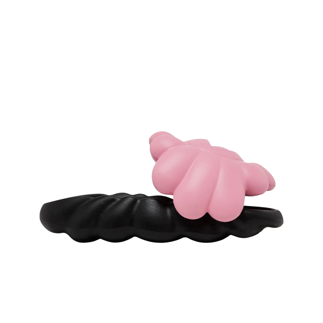 오하나 하타케 x 블랙핑크 오하나 풀블룸 슬리퍼 블랙 핑크(Ohana Hatake x Blackpink Ohana Full-Bloom Slipper Black Pink)