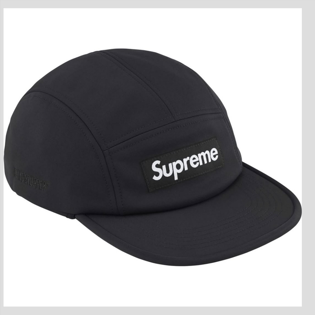 Supreme Windstopper Earflap Camp Cap Black - 24FW, Supreme Windstopper Earflap Camp Cap Navy - 24FW 착용 스타일 - 3