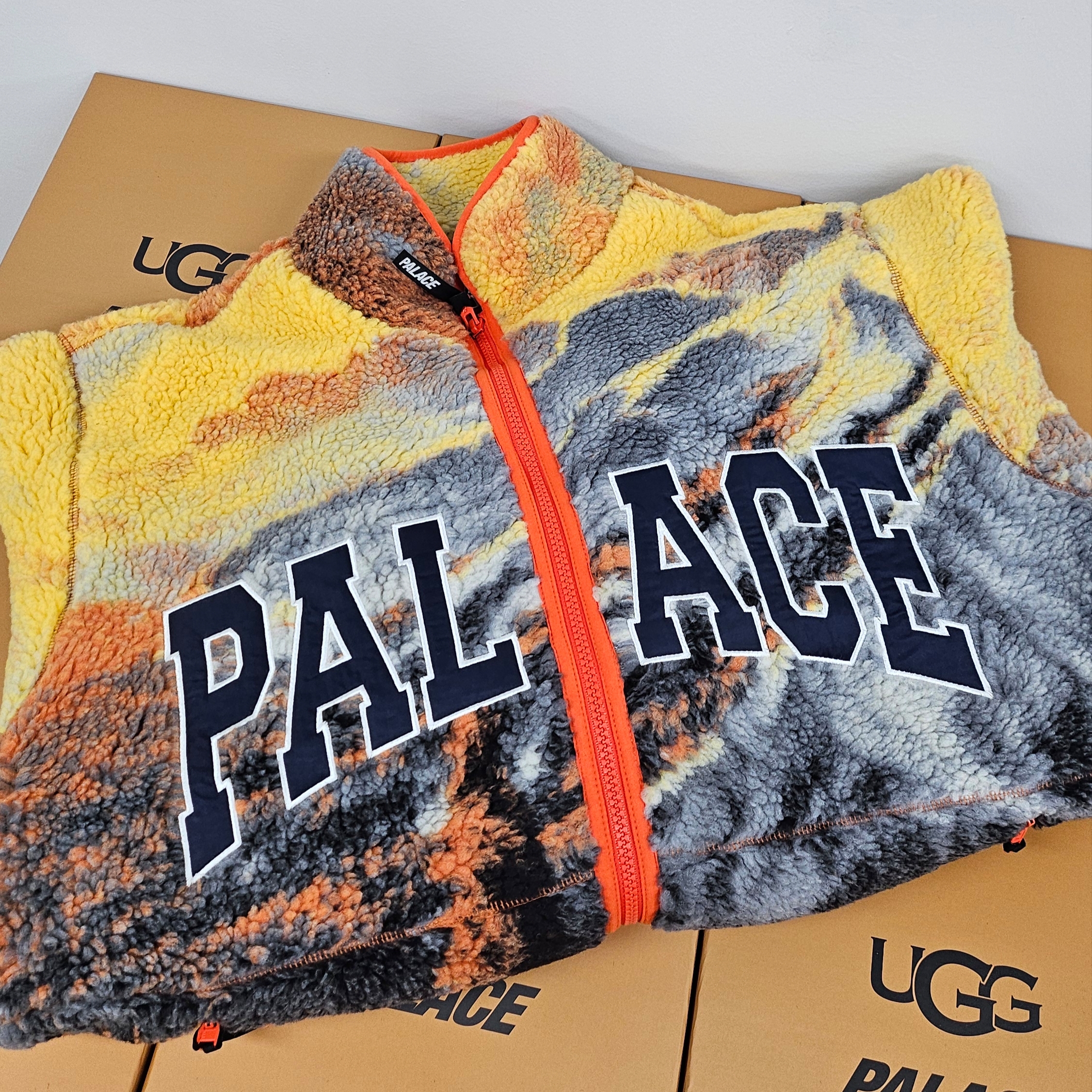 Palace Appalachian Funnel Fleece Orange - 24FW 착용 스타일 - 1