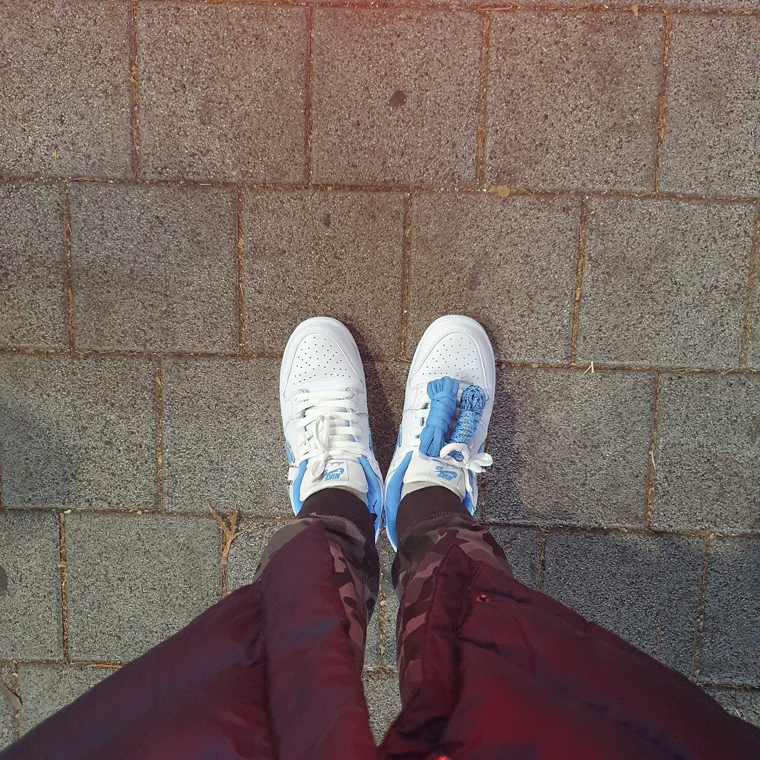 Nike x Nicole Hause SB Dunk Low Pro White and University Blue 착용 스타일 - 2