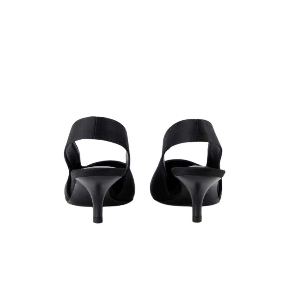 (W) 토템 클래식 사틴 슬링백 블랙((W) Toteme Classic Satin Slingbacks Black) - 3