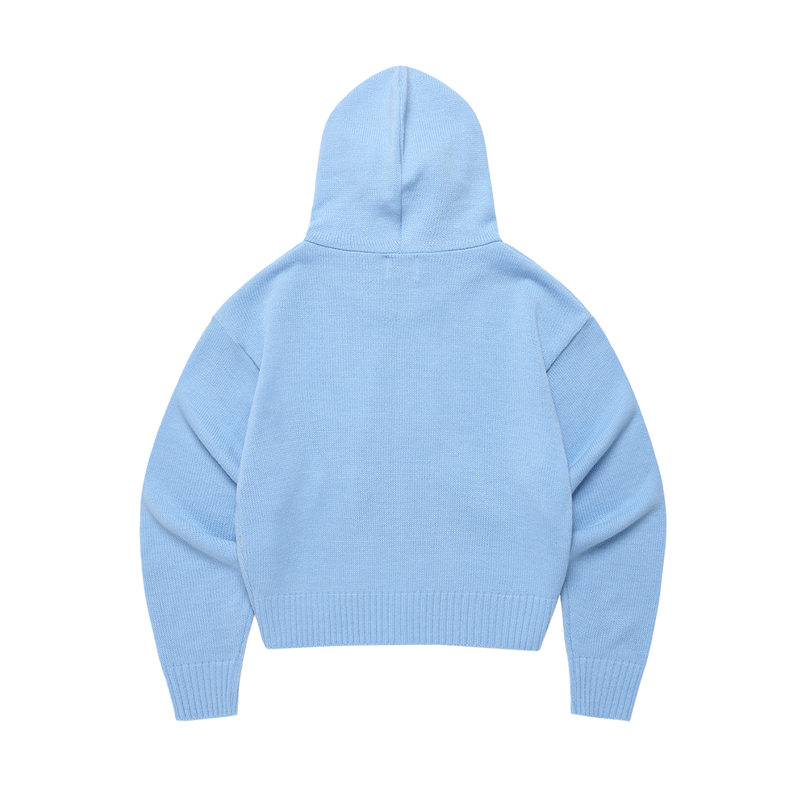 카비시 W 셀러 로고 니트 집업 후디 블루(CAVISH W Seller Logo Knit Zip Up Hoodie Blue) - 2