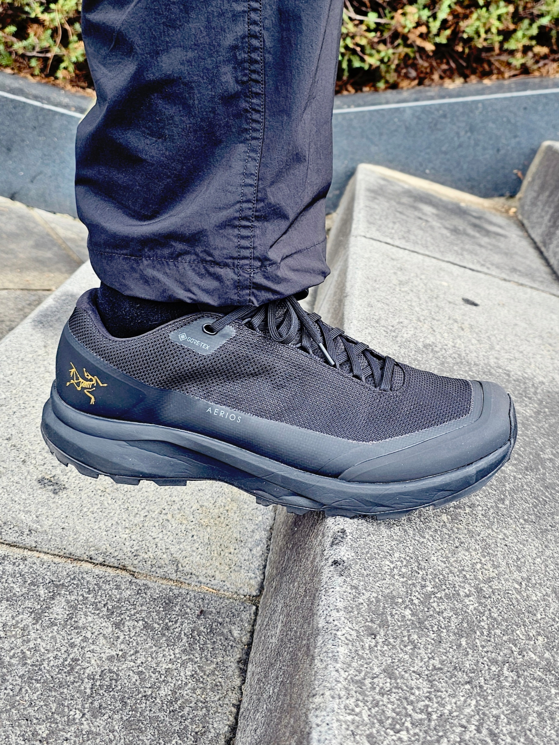 Arc'teryx Aerios FL 2 GTX Black 착용 스타일 - 2