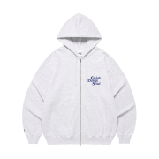 CAVISH Seller Logo Zip Up Hoodie Light Grey