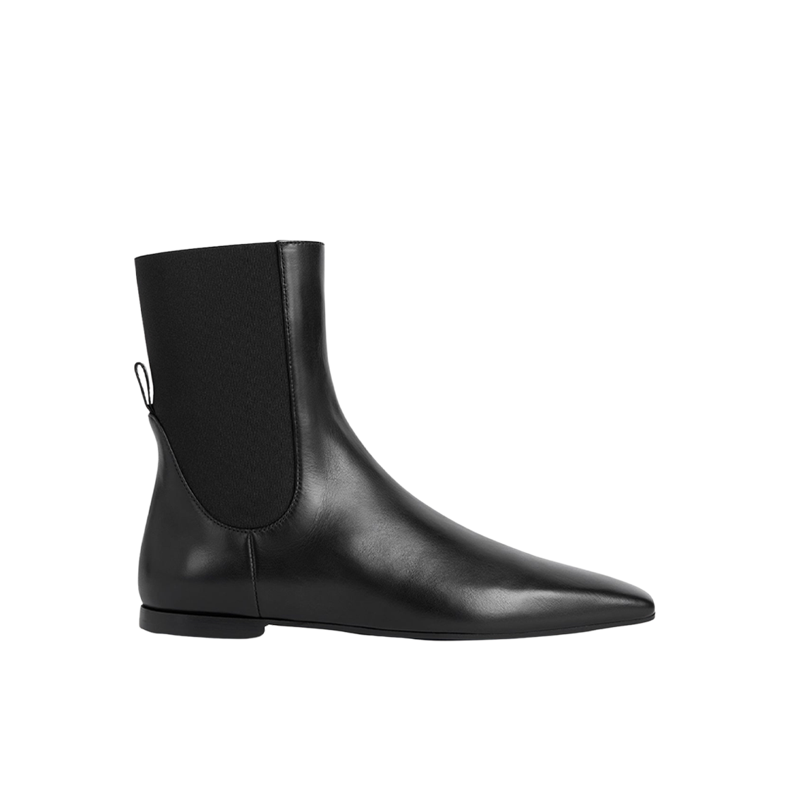 251-WAS0206-LE0124-001 (W) Toteme Leather Chelsea Boots Black