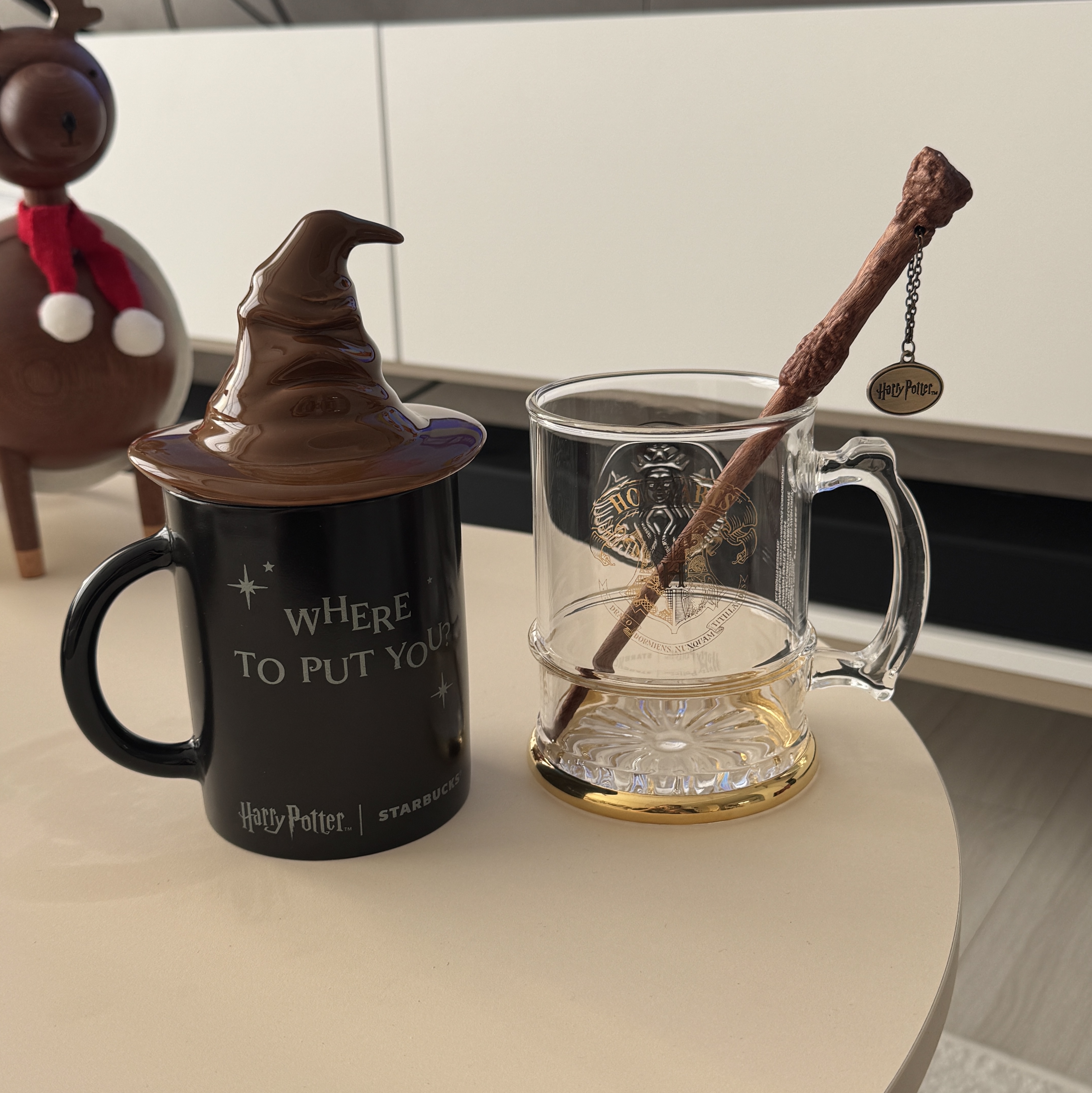 Starbucks x Harry Potter Wand Muddler, Starbucks x Harry Potter Dormitory Xion Mug (Set of 4) 착용 스타일