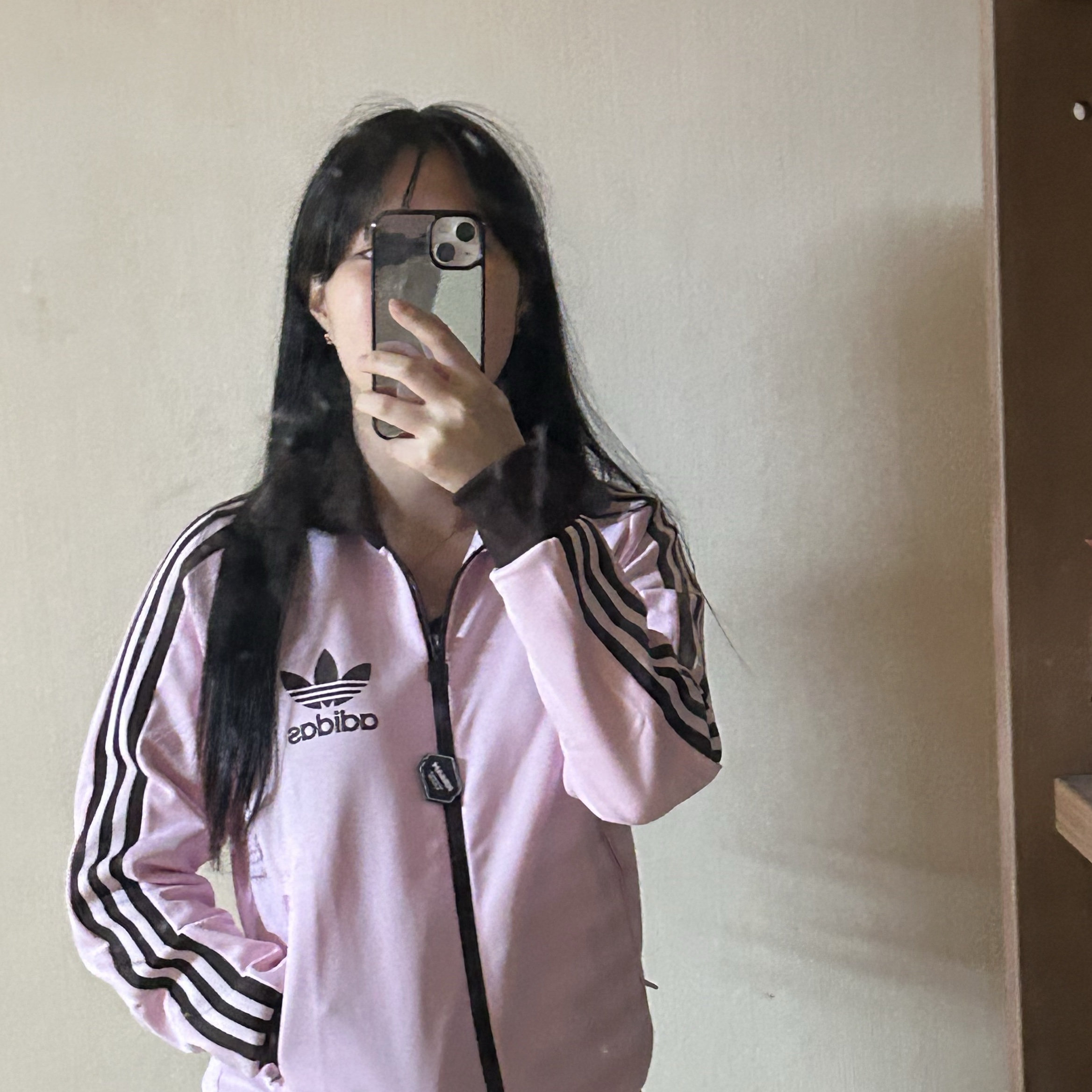 (W) Adidas Originals Beckenbauer Track Jacket Clear Pink - KR Sizing 착용 스타일 - 1