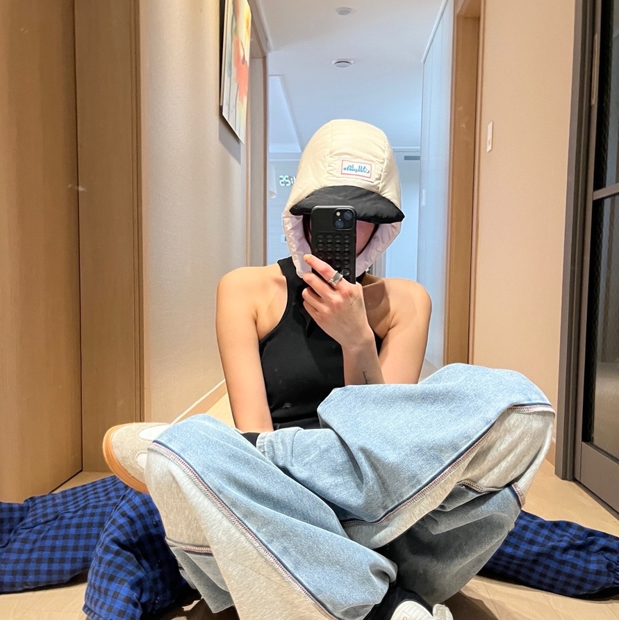 Allincomplete Panda Padding Balaclava 착용 스타일 - 3