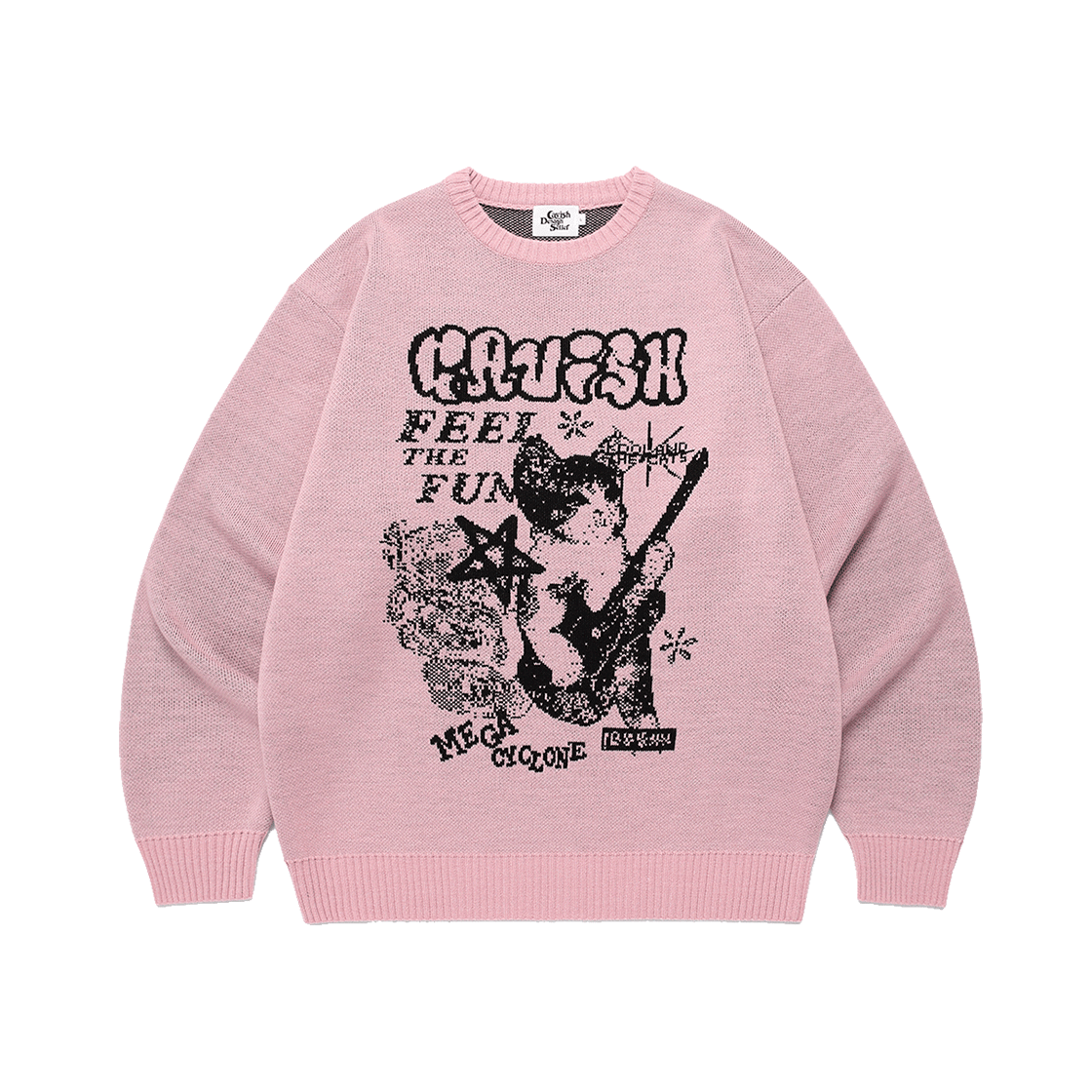 CV2EFUK601APK CAVISH Mega Cyclone Knit Sweater Pink