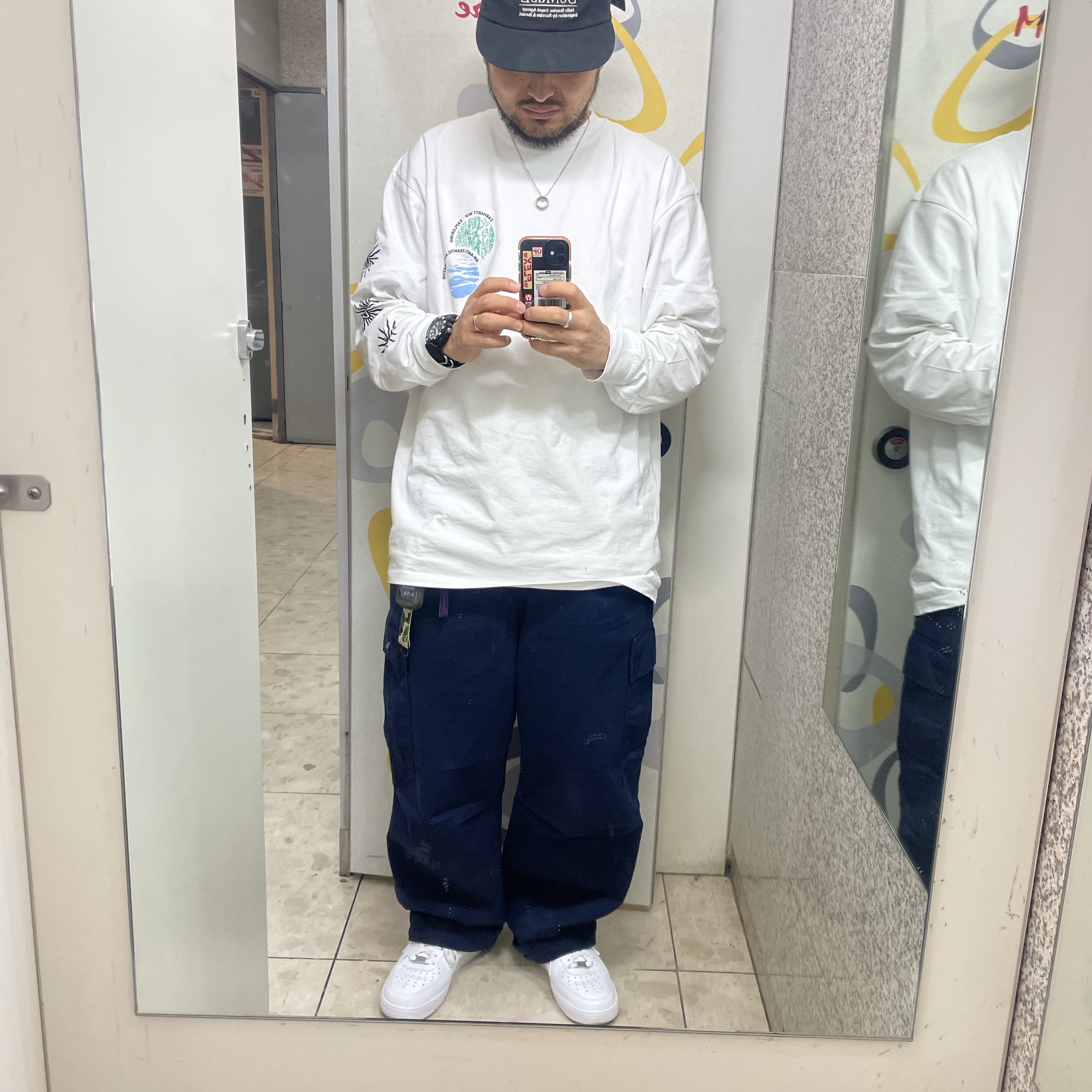 Nike Air Force 1 '07 Low White 착용 스타일