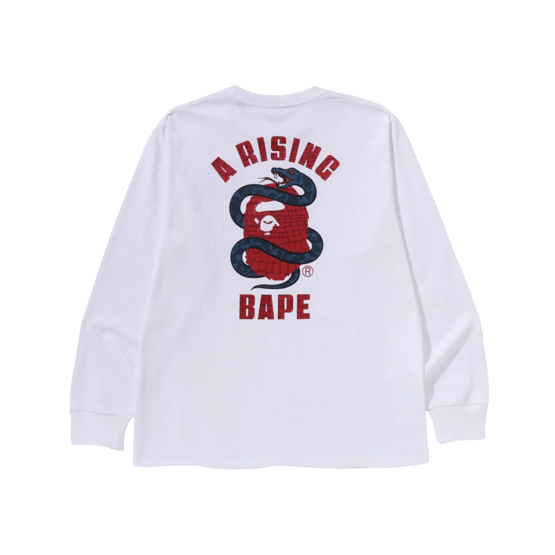 베이프 이어 오브 스네이크 롱슬리브 티셔츠 화이트 | BAPE | KREAM BAPE Year of Snake L/S T-Shirt White