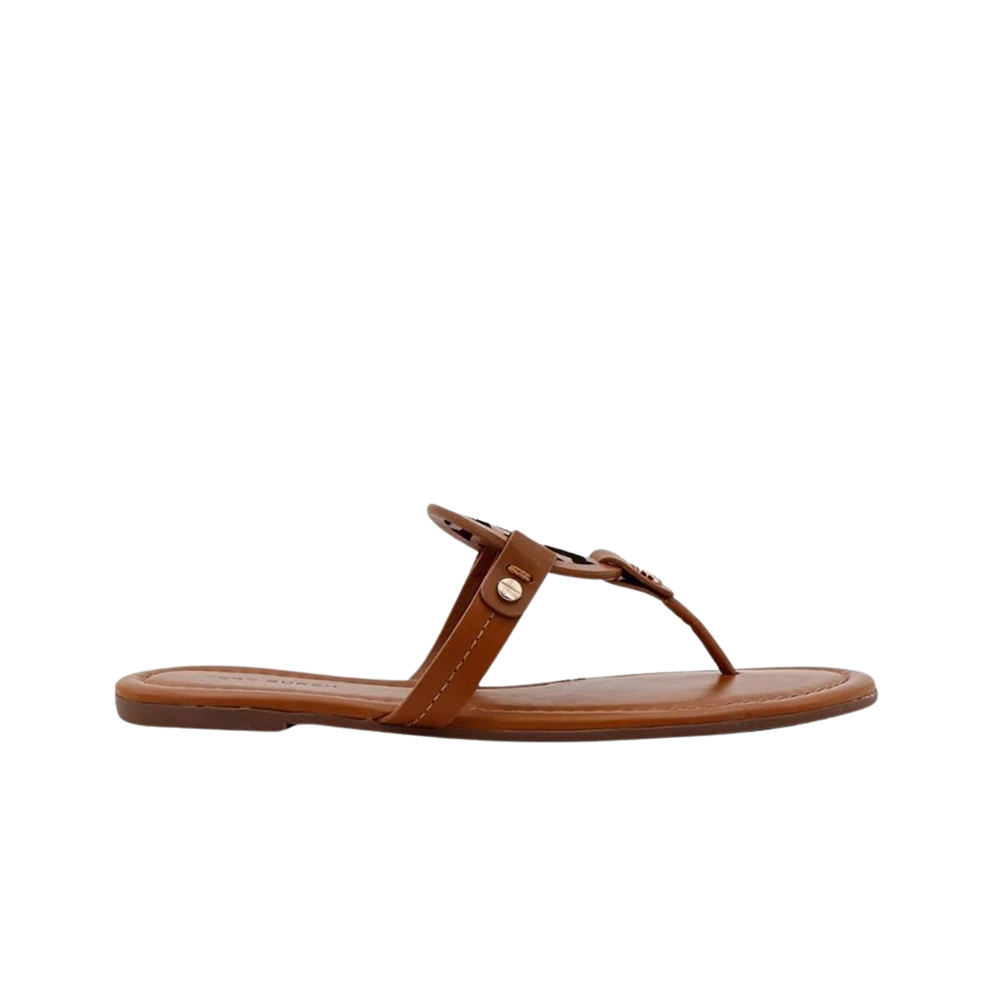 11744-204 (W) Tory Burch Miller Leather Sandal Brown