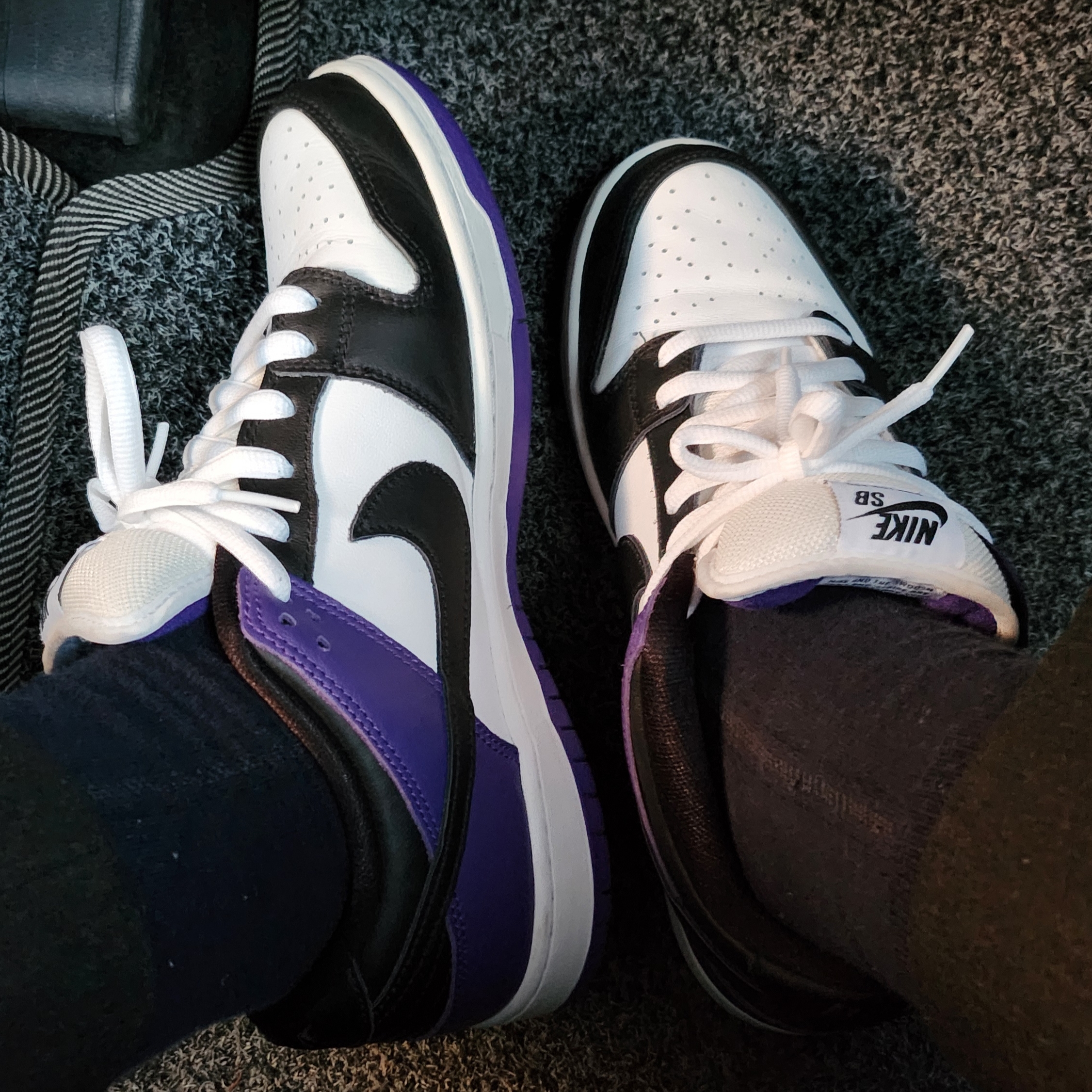 Nike SB Dunk Low Pro Court Purple 착용 스타일