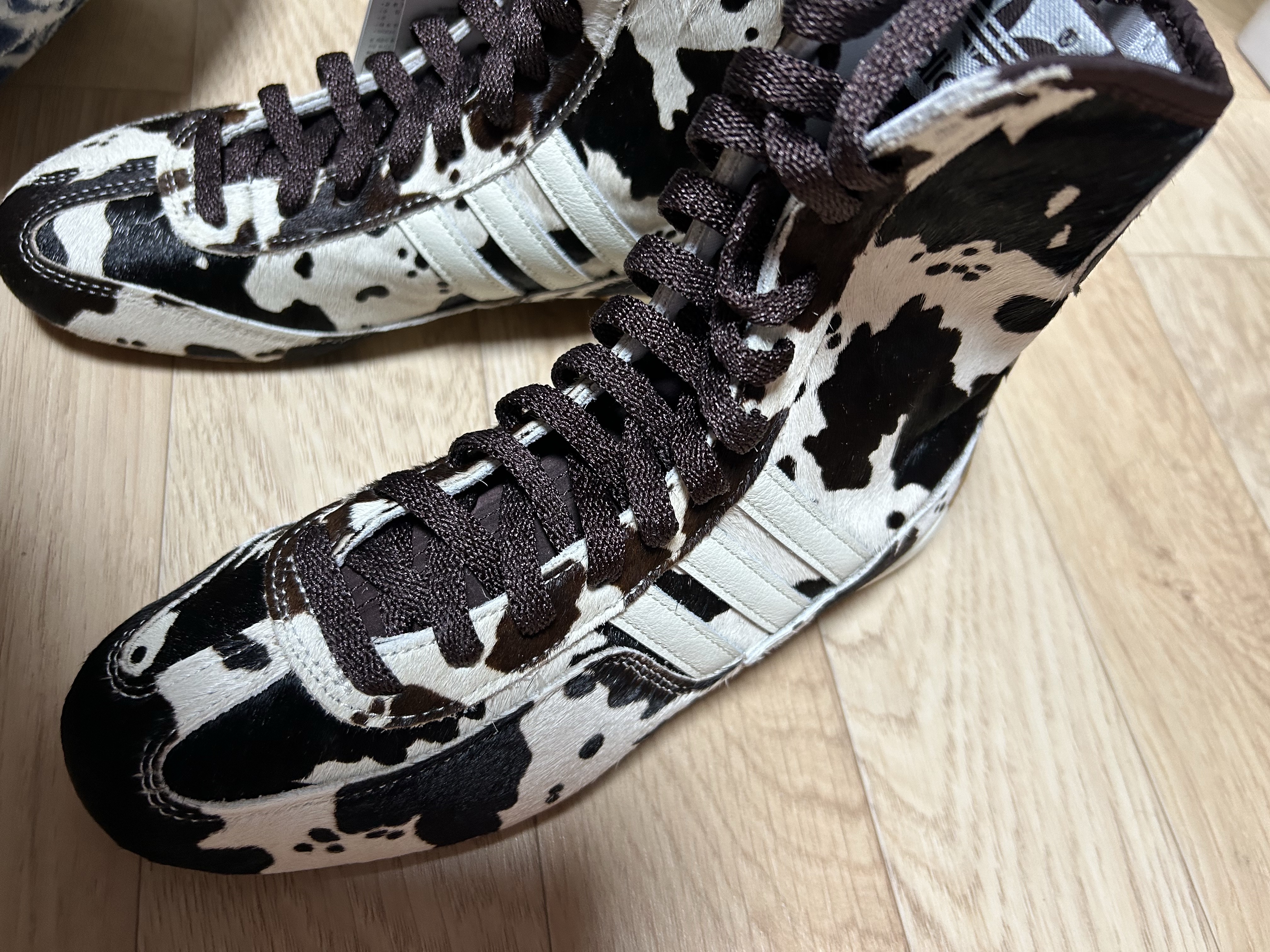 (W) Adidas Rasant Mid Shadow Brown Off White 착용 스타일