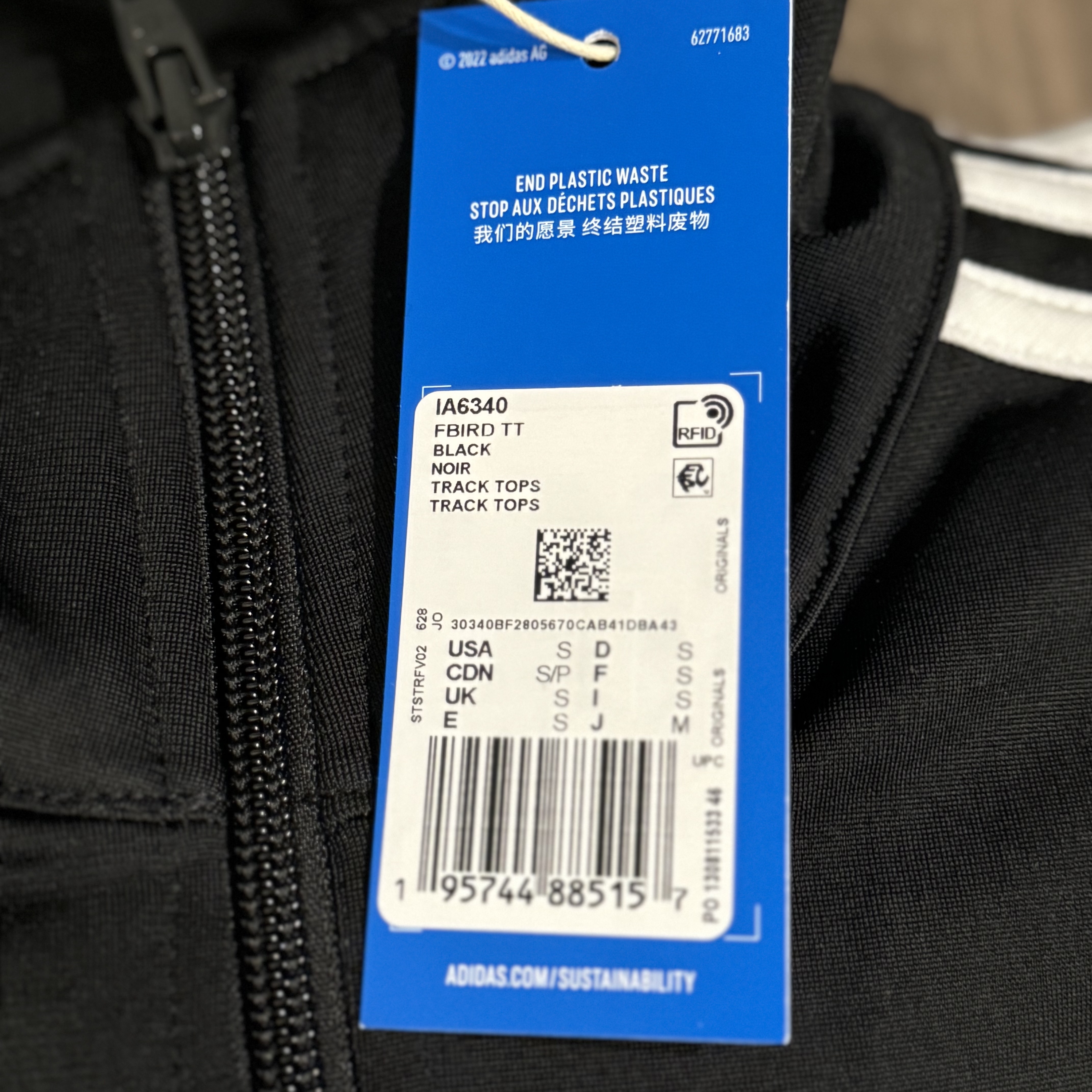 Adidas Adicolor Classic Firebird Track Jacket Black - KR Sizing 착용 스타일 - 2