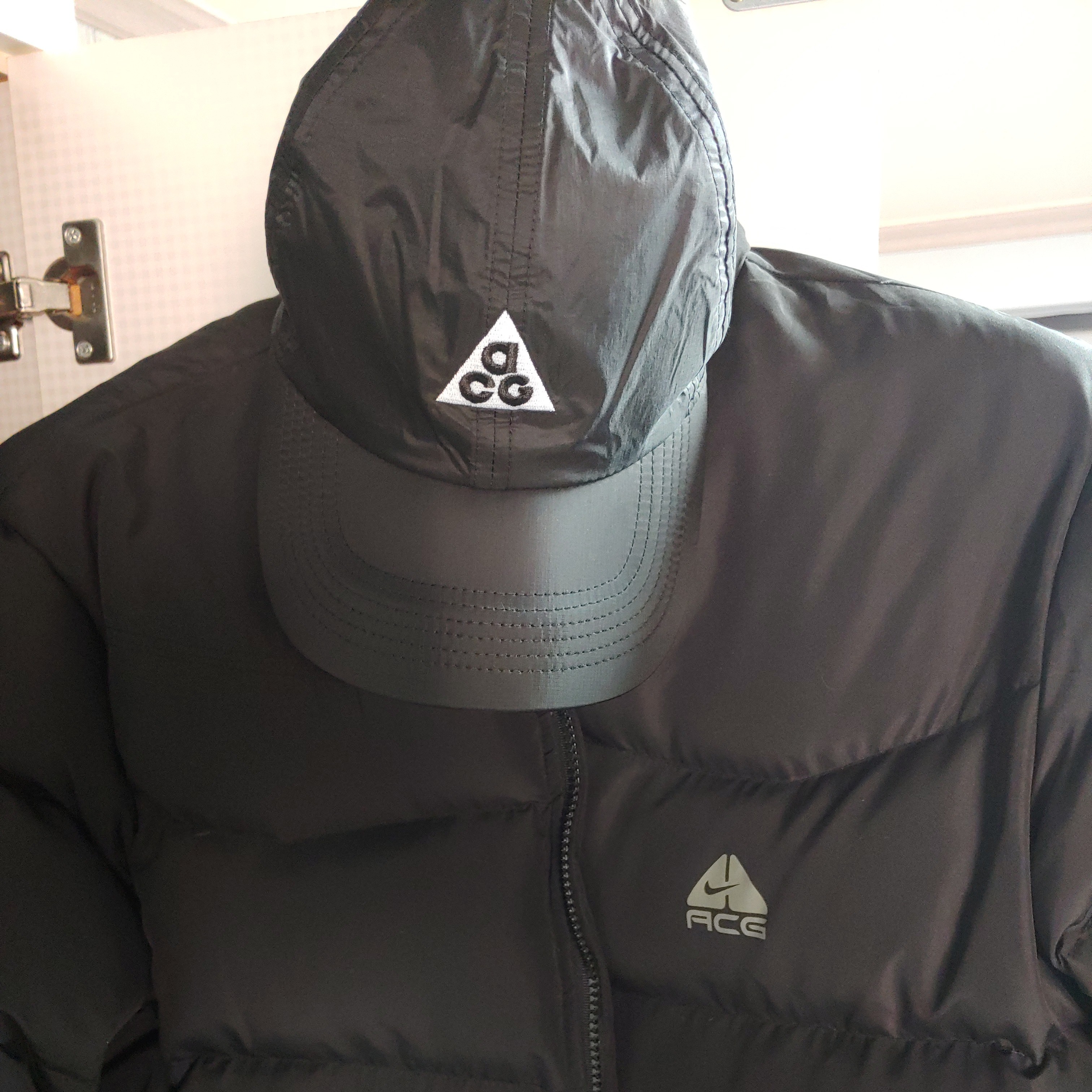 Nike ACG Trail Cap Black 착용 스타일