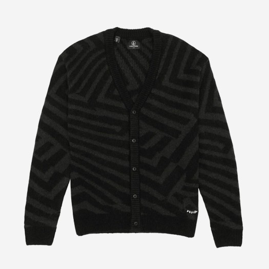 VU244CD901BK Volcom Driftop Cardigan Sweater Black