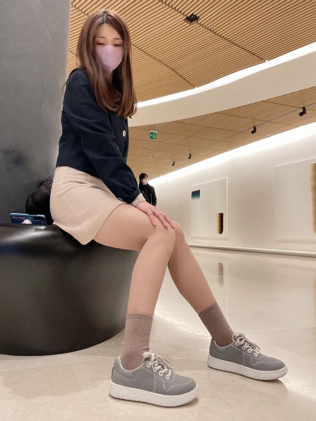 [6% 적립] LeMouton Mate Gray 착용 스타일 - 2