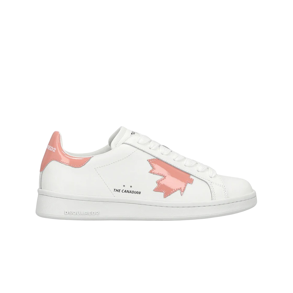 SNW013401501654M2477 Dsquared2 Maple Leaf Boxer Sneakers White Petal Pink