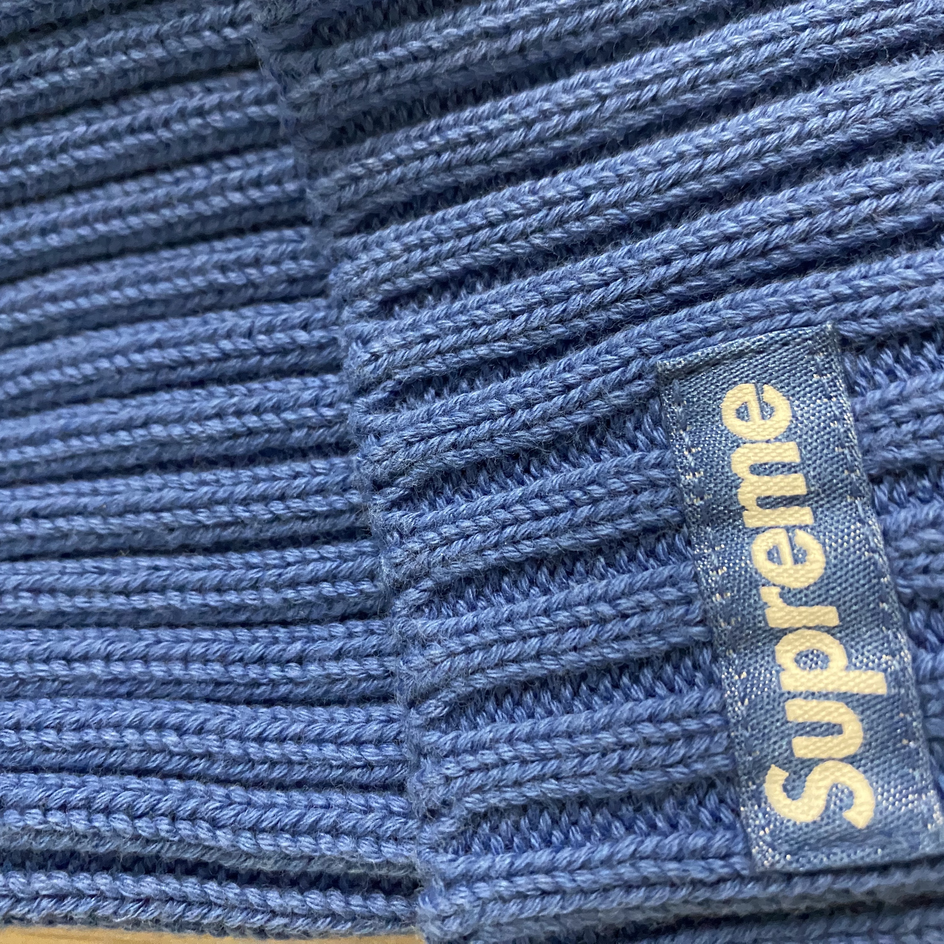Supreme Overdyed Beanie Blue - 23SS 착용 스타일