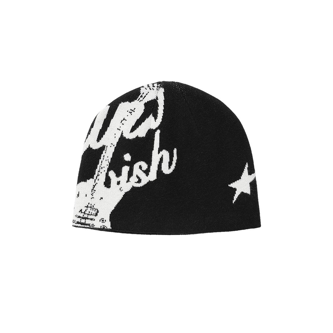 카비시 자카드 기타 비니 블랙(CAVISH Jacquard Guitar Beanie Black)