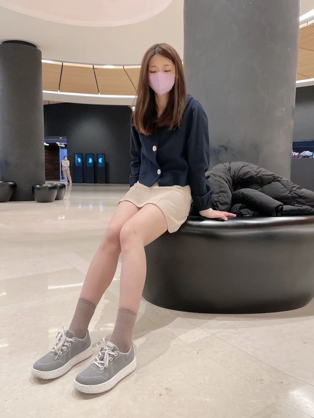 [6% 적립] LeMouton Mate Gray 착용 스타일 - 1