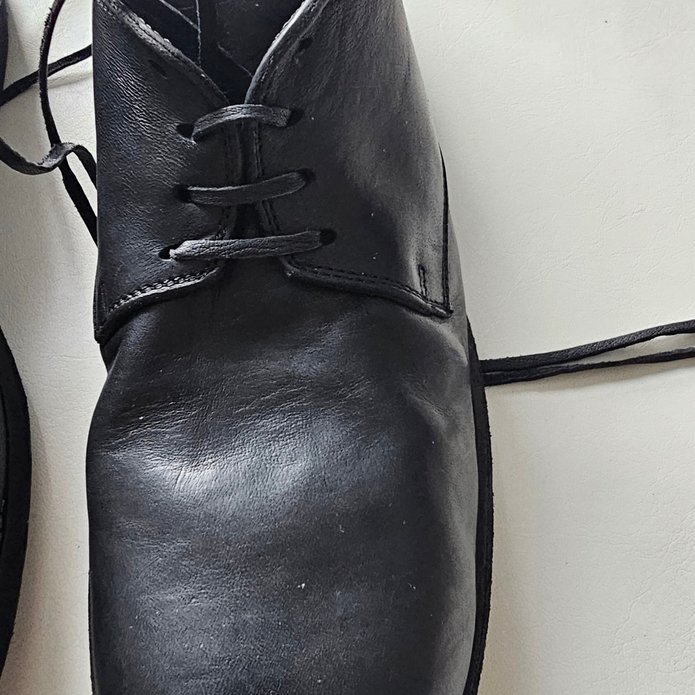 Guidi 992 Horse Full Grain Leather Derby Black 착용 스타일 - 2