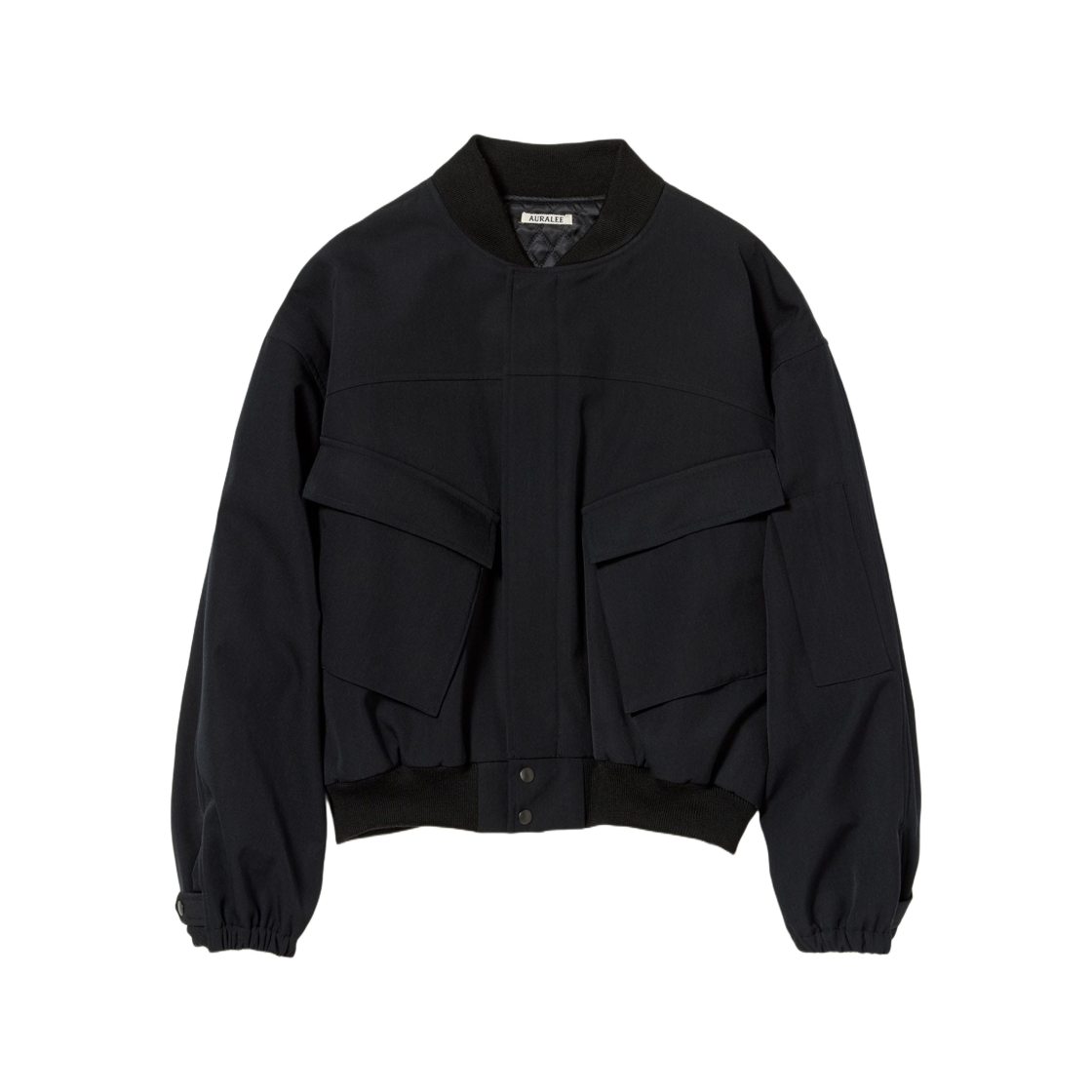 オーラリー CHAMBRAY PADDED FLIGHT BLOUSON 4 Auralee Padded Flight Blouson - Khaki Beige Chambray