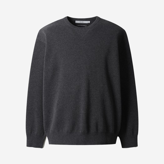 SAWAS25111CHX Series Eco Cotton Crewneck Sweater Charcoal