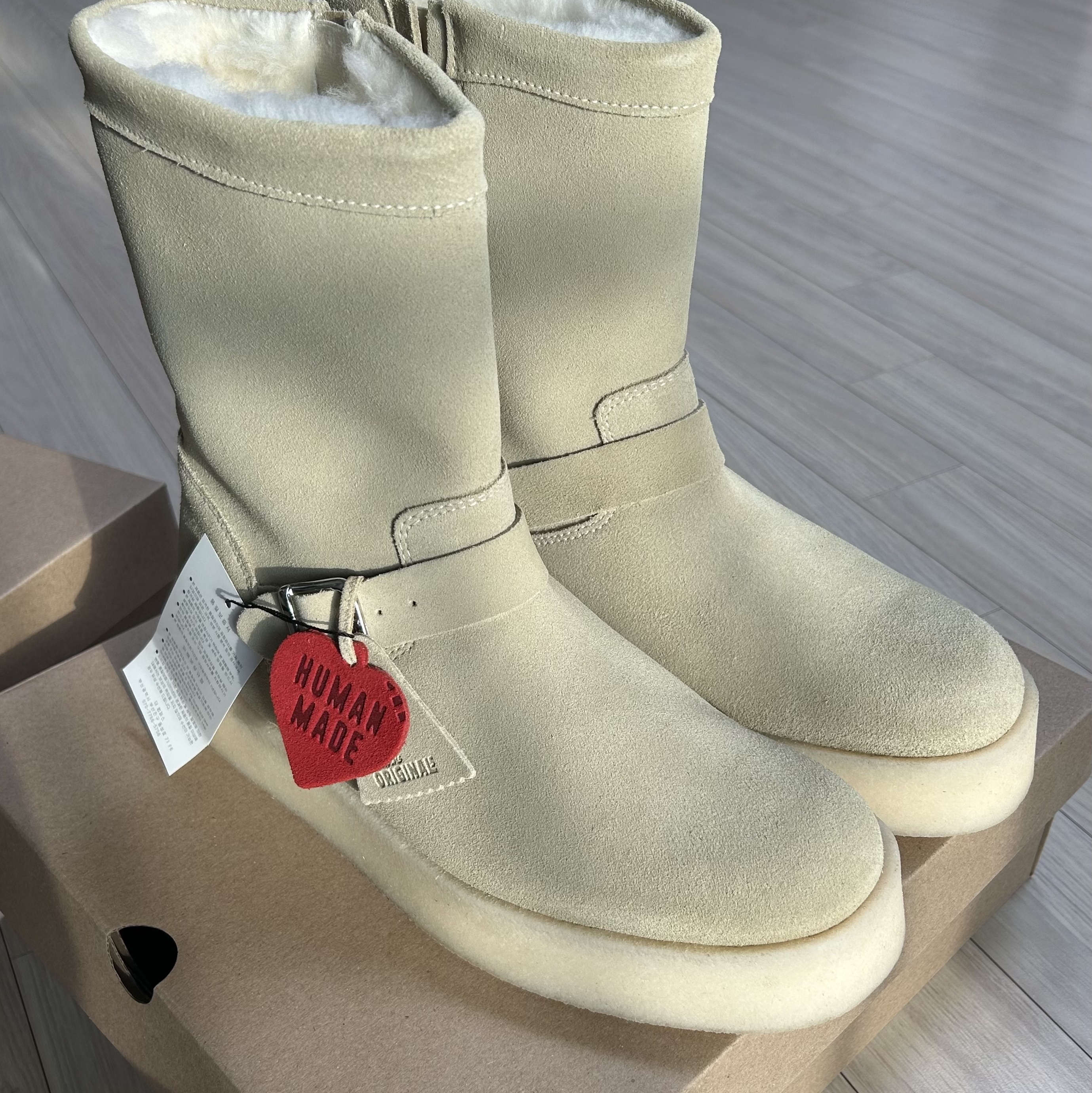 Clarks x Human Made Desert Made Beige 착용 스타일 - 2