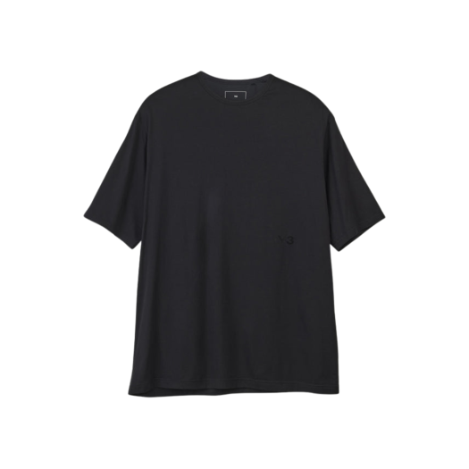 Y-3 Soft Cotton Short Sleeve T-Shirt Black