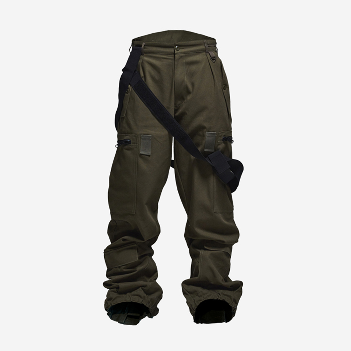 W073 Wapworks Arctic Suspender Pants Khaki