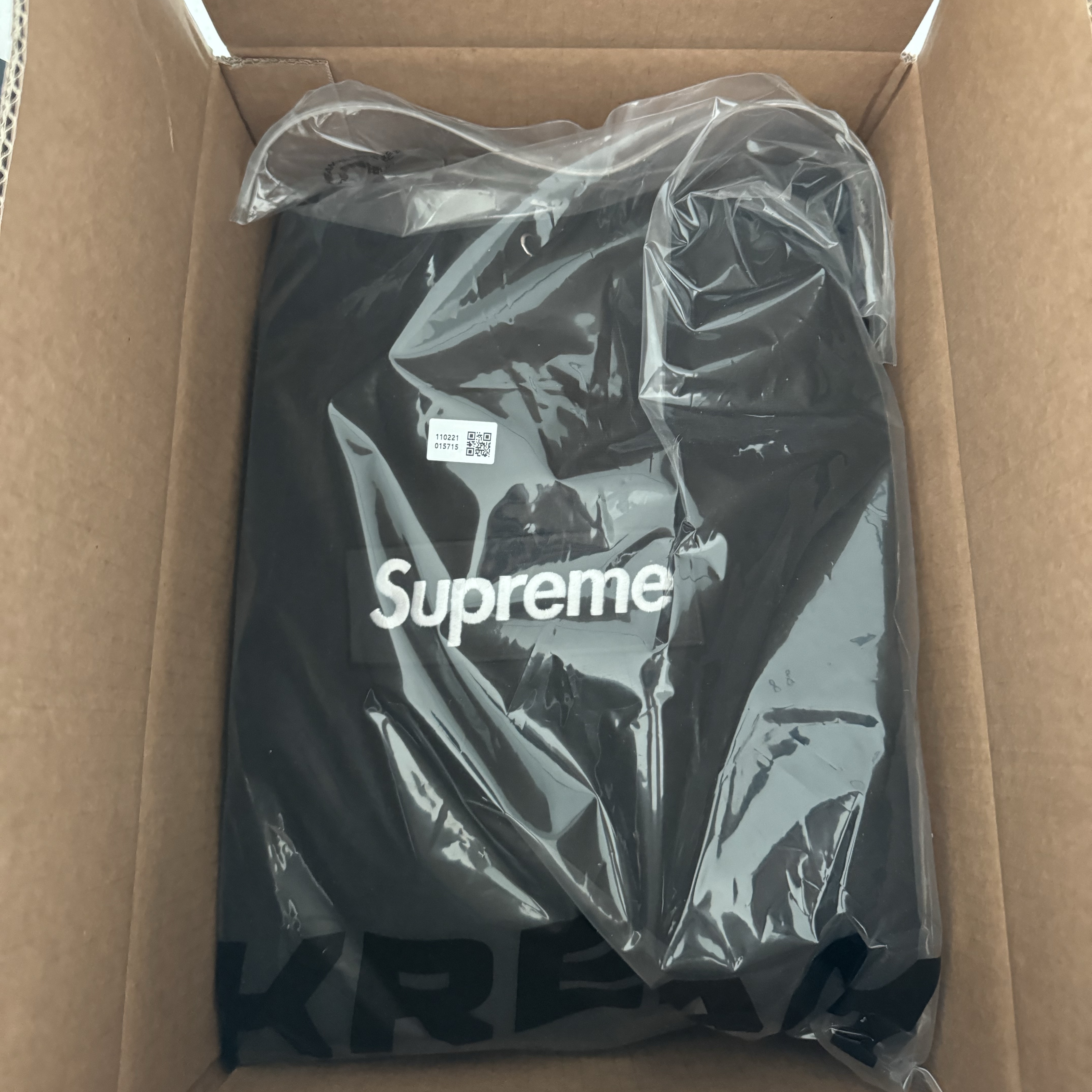 Supreme Box Logo Hooded Sweatshirt Black - 24FW 착용 스타일