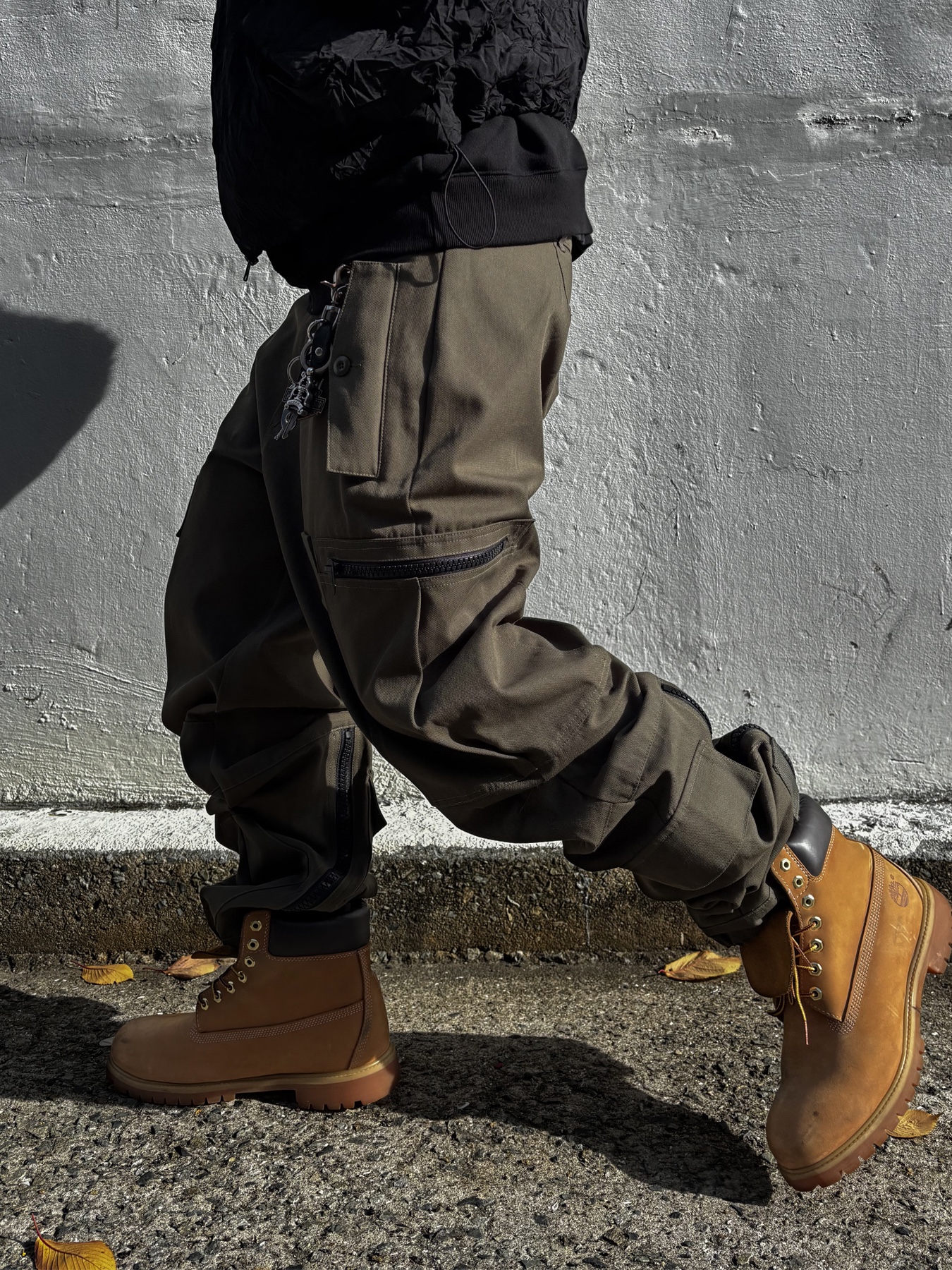 Wapworks Arctic Suspender Pants Khaki, Timberland Premium 6 inch Waterproof Boot Wheat Nubuck - Wide 착용 스타일 - 4