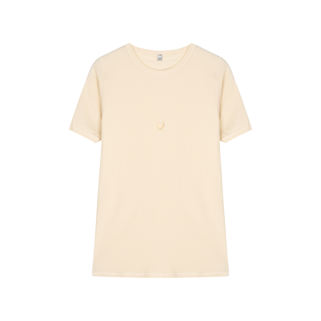 KW5BTSSBR15IV Baserange Women Heart Short Sleeve Undyed - 25SS