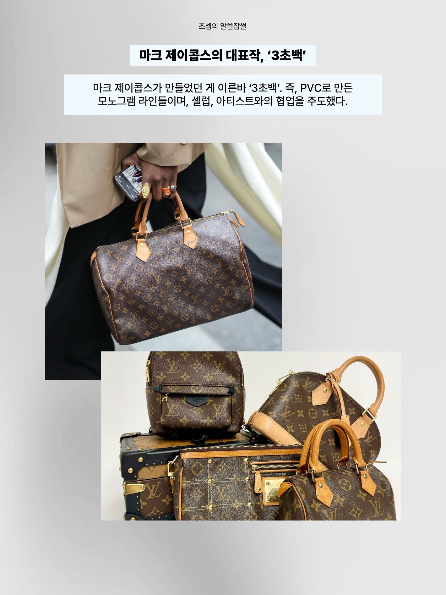 Louis Vuitton Speedy Bandouliere 30 Monogram, Louis Vuitton Palm Springs Mini Backpack Monogram 착용 스타일 - 3