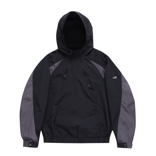 L15UTH041BLK LOCKHEED MARTIN Double Zip Hoodie Anorak Black