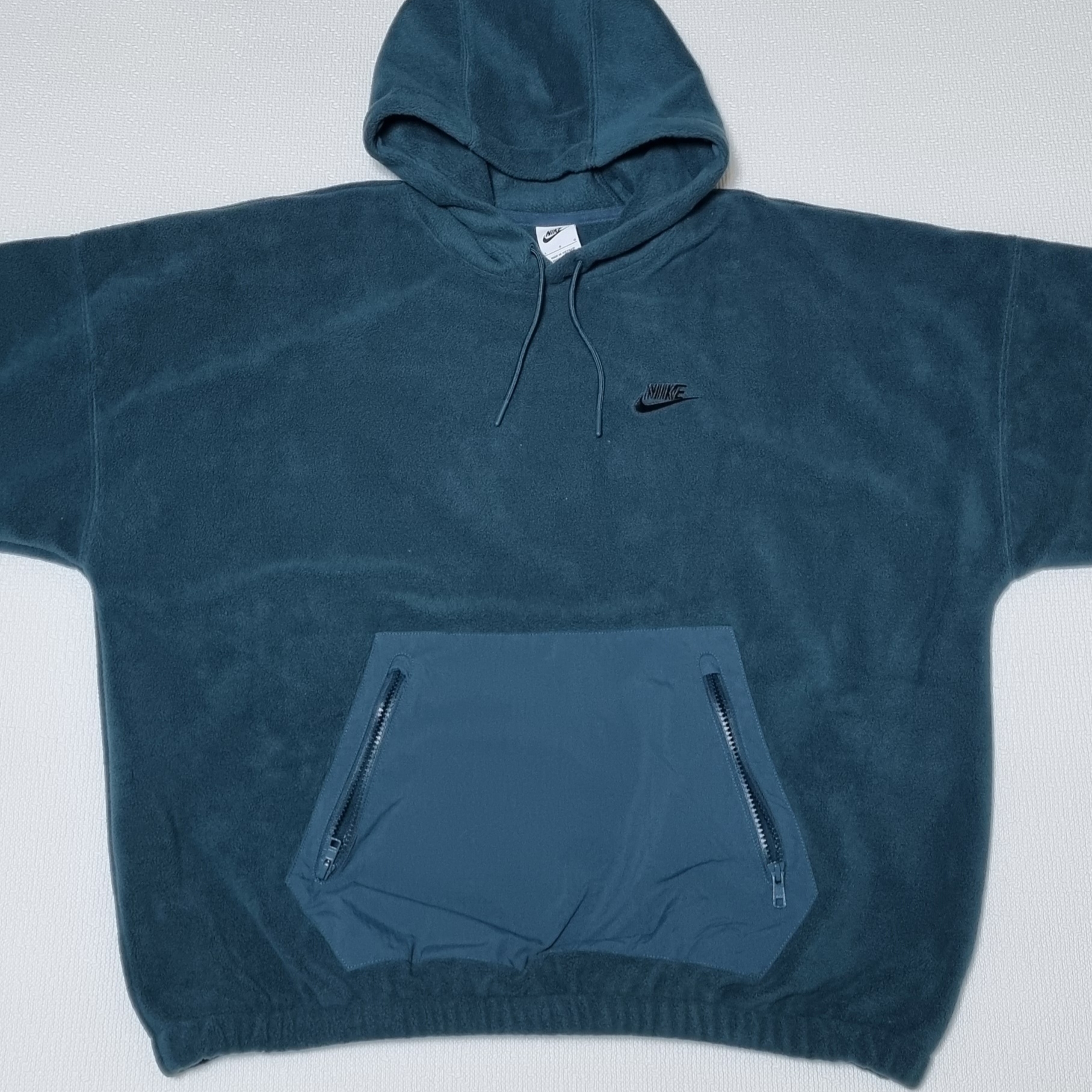 Nike Club Fleece Polar Pullover Hoodie Deep Jungle Black - Asia 착용 스타일 - 1