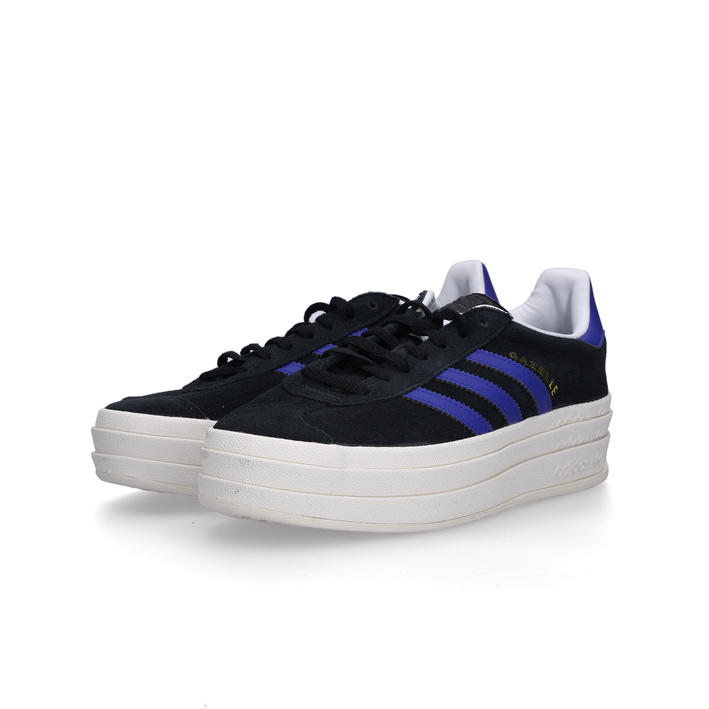 (W) Adidas Gazelle Bold Core Black Lucid Blue