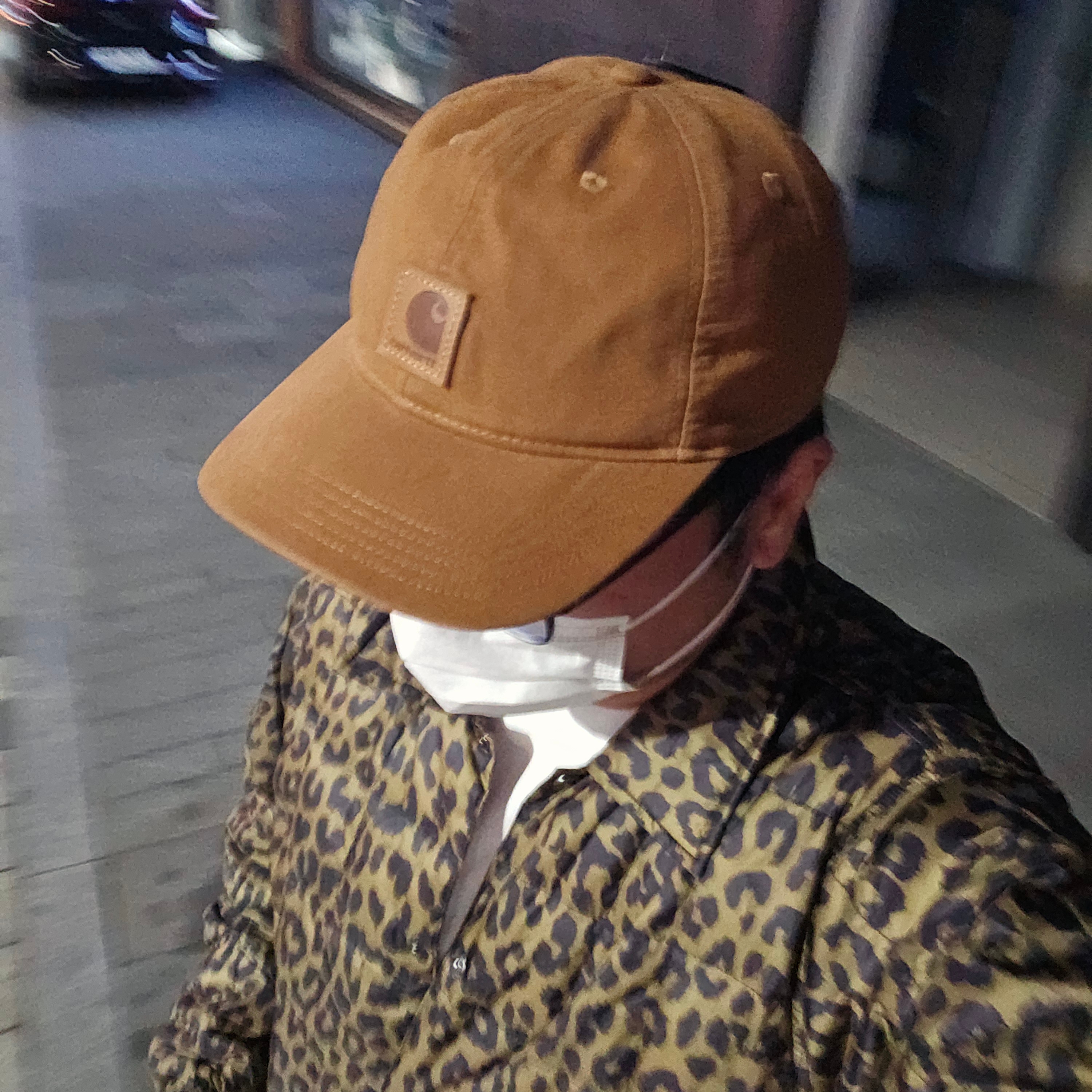 Carhartt Canvas Cap Carhartt Brown 착용 스타일 - 1