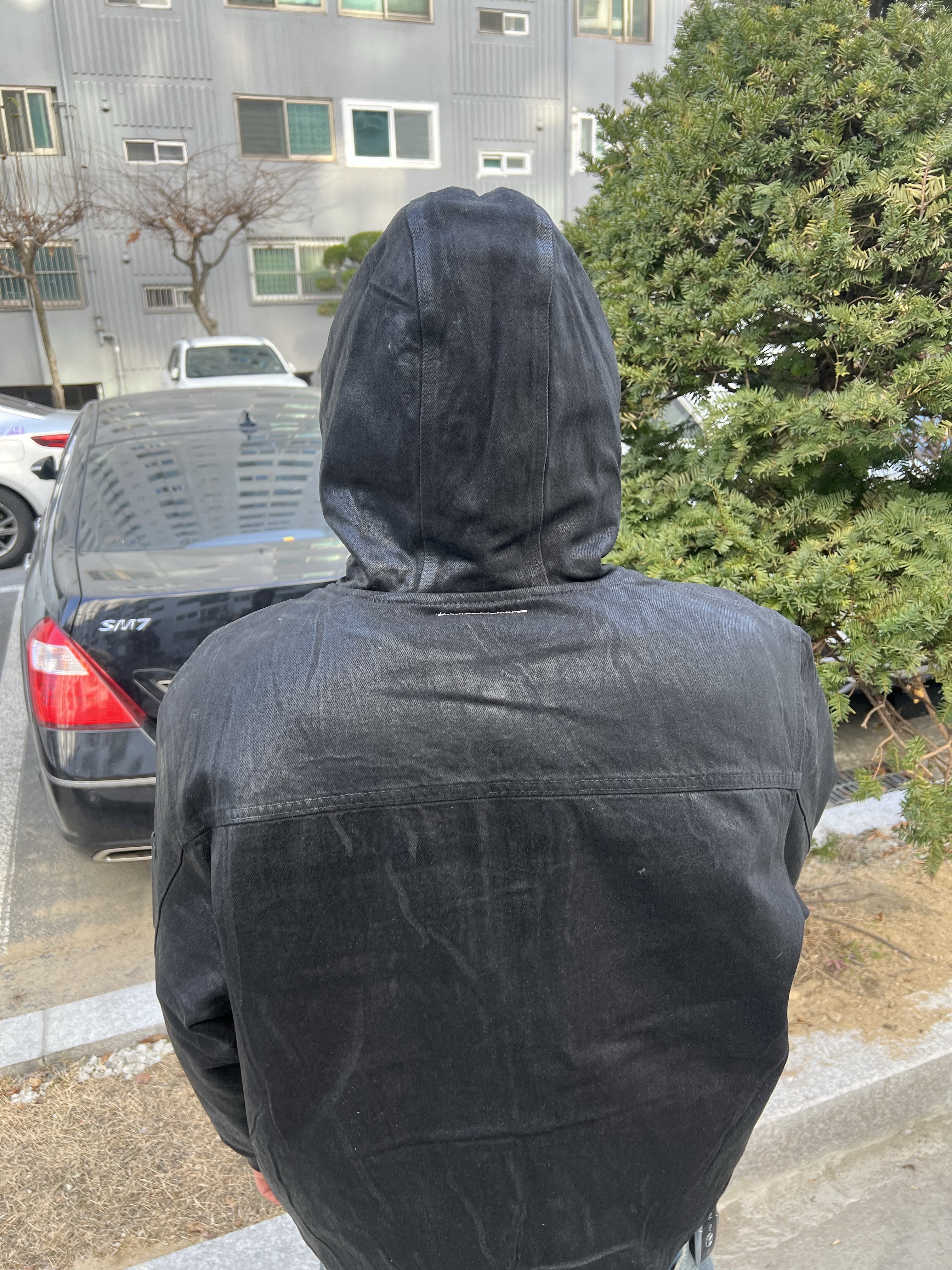 Supreme x MM6 Maison Margiela Foil Hooded Work Jacket Black - 24SS 착용 스타일