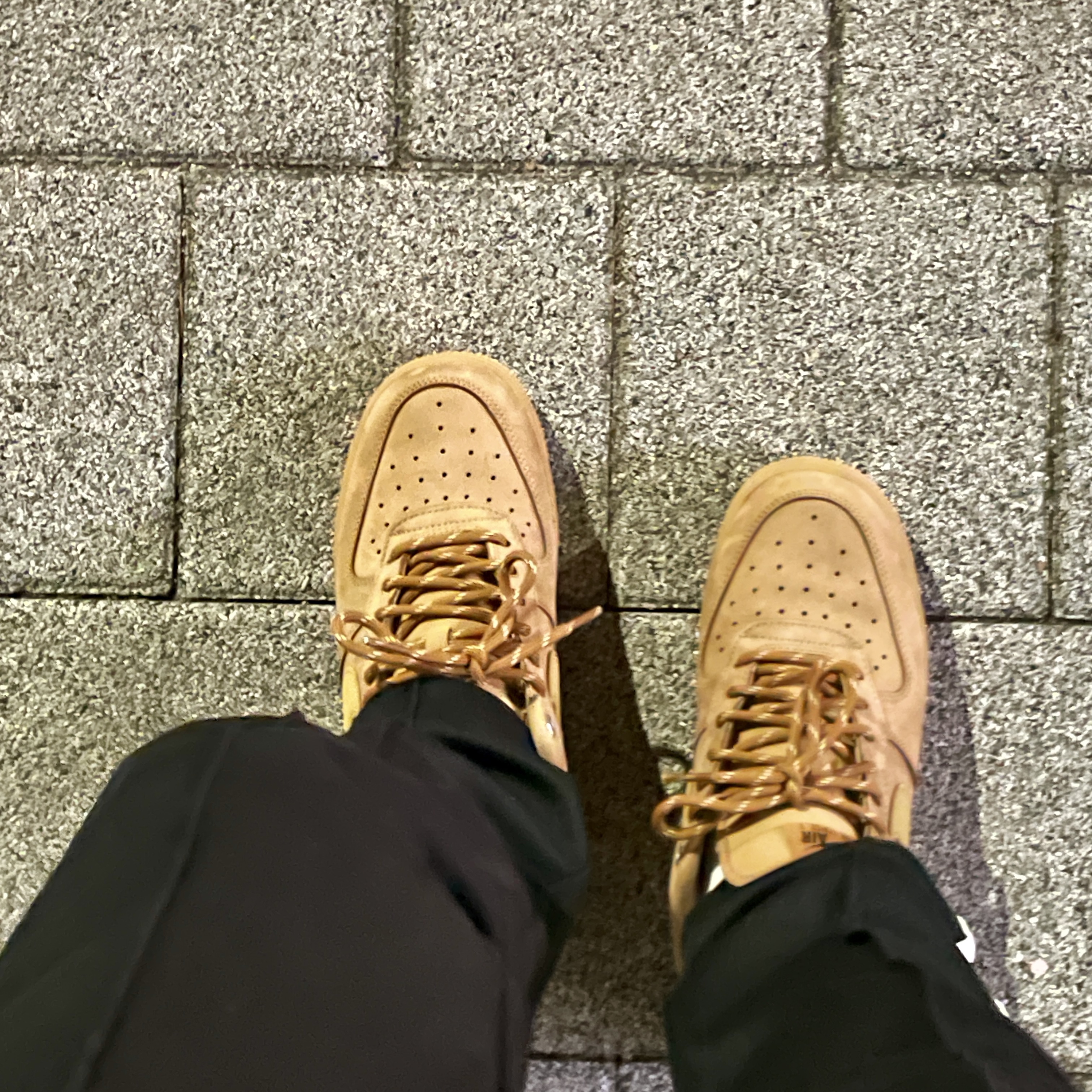 Nike Air Force 1 '07 WB Flax 착용 스타일