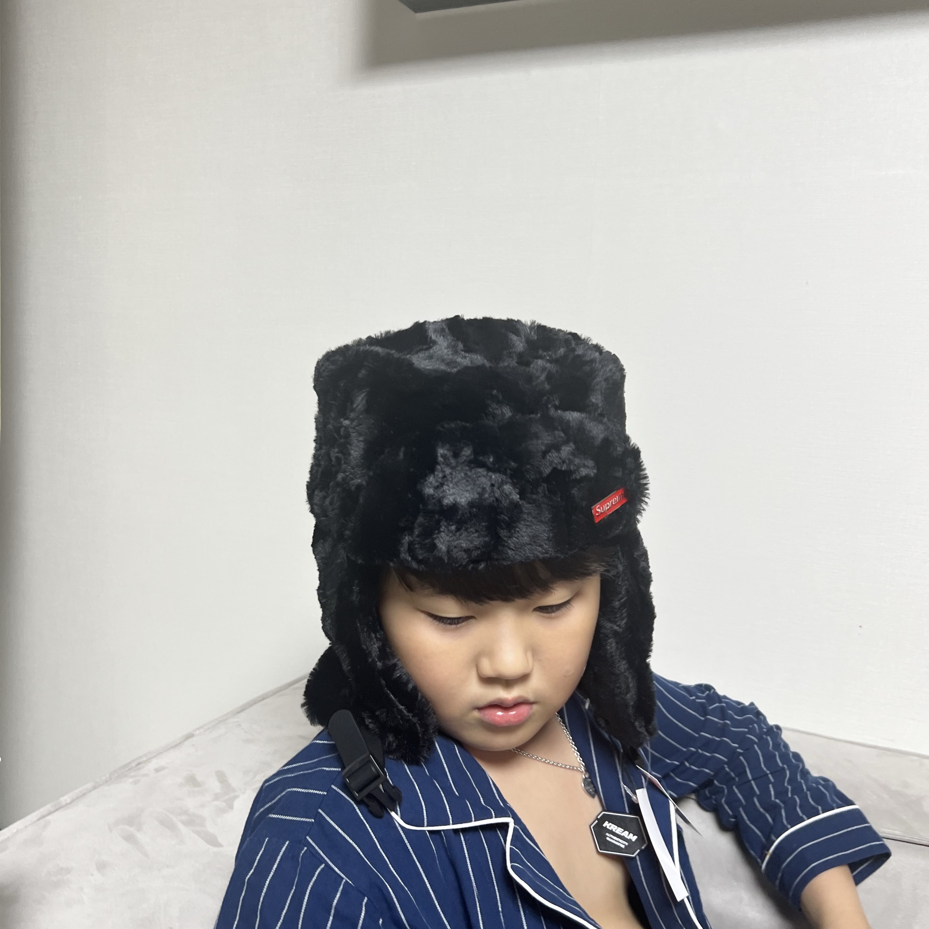 Supreme Ushanka Hat Black - 24FW 착용 스타일 - 1