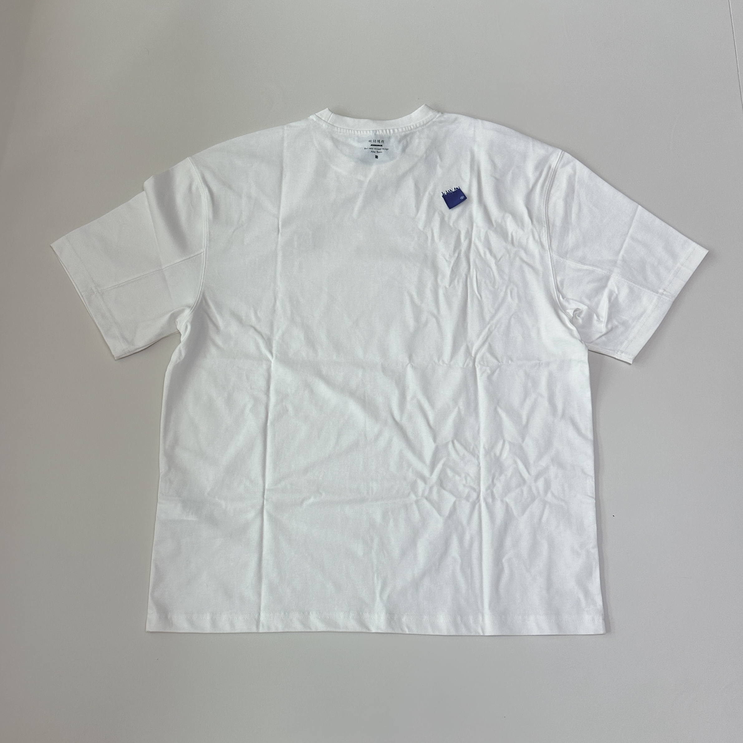 Ader Error Sig; TRS Tag T-Shirt 05 Off White 착용 스타일 - 2