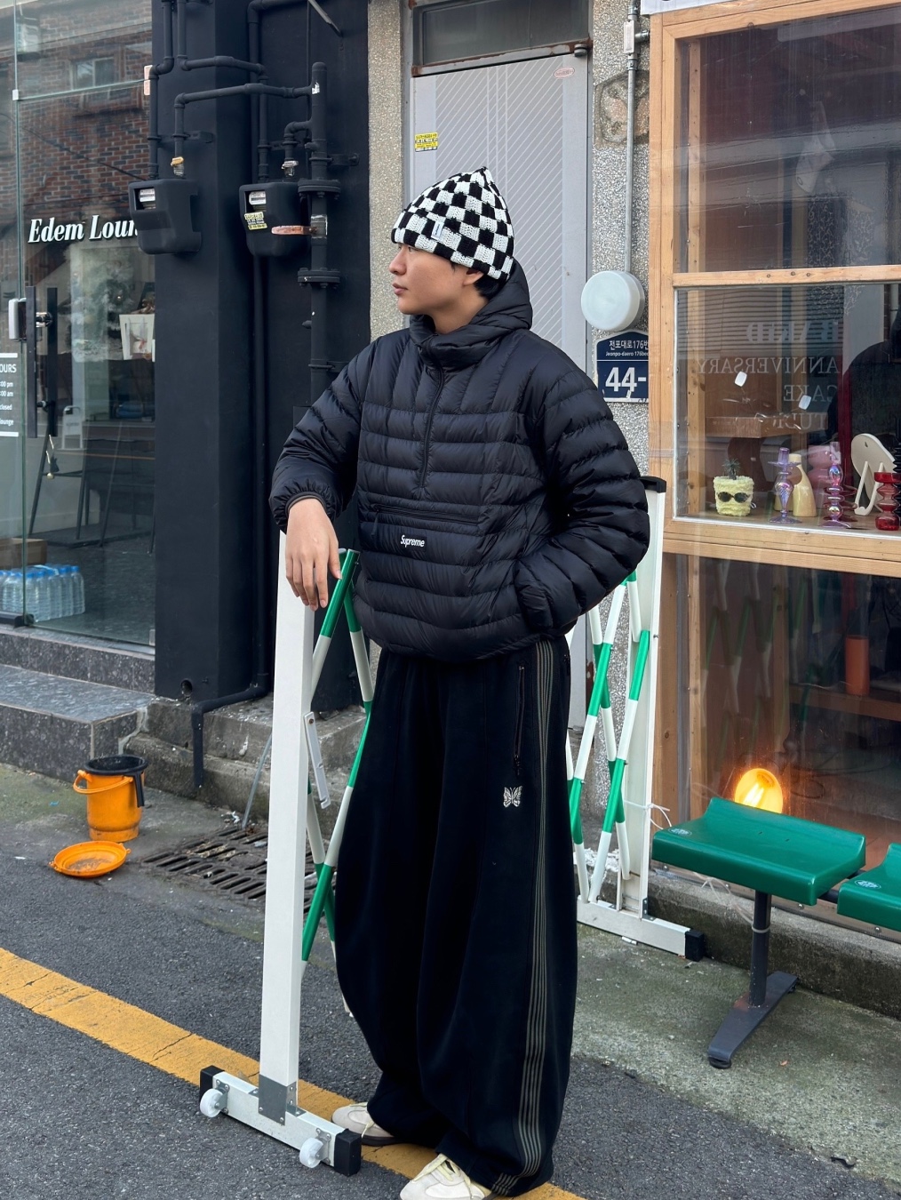Palace Microlite Jacket Black - 24FW, Arc'teryx Cerium Hoody Whiteout 착용 스타일 - 8