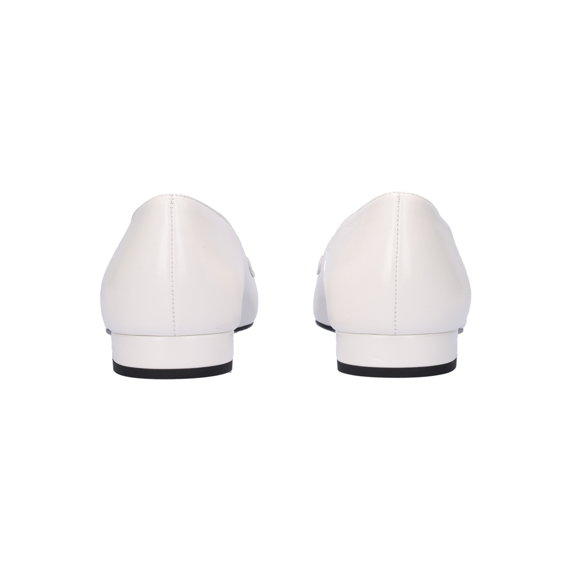 G45763 Chanel Stiletto Flat Shoes White - #3