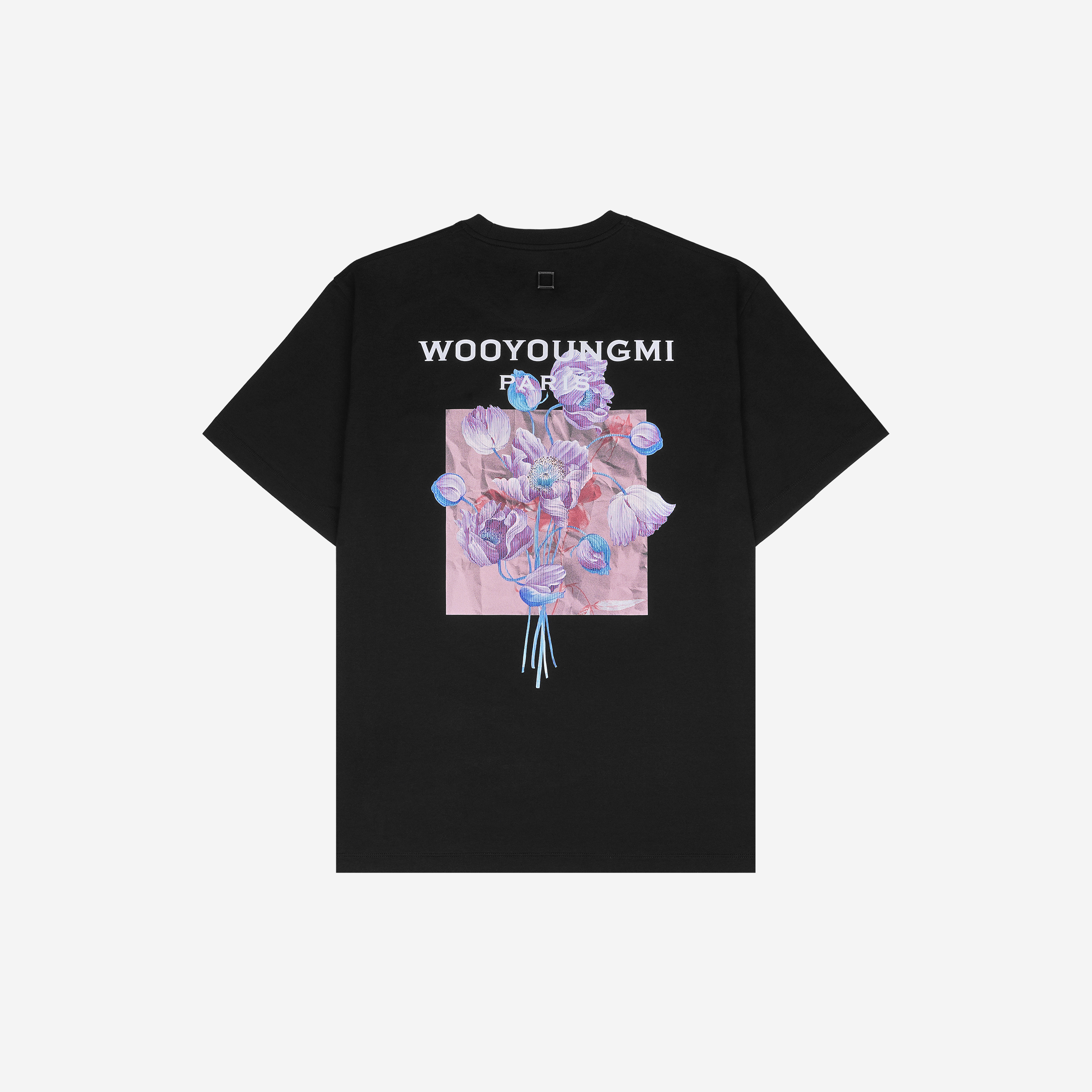 우영미 3D 플라워 백로고 티셔츠 블랙 - 24FW | Wooyoungmi | KREAM