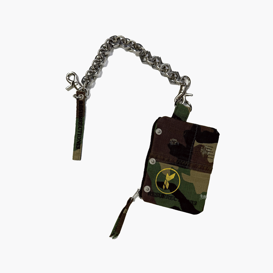 레저렉션13 패치워크 체인 월렛 카모(Resurrection13 PatchWork Chain Wallet Camo)
