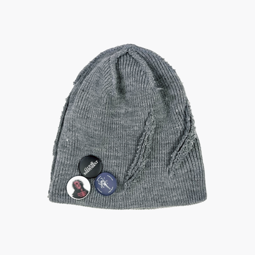 【SURGERY】 leather patch fur beanie ★送料・関税込★ 써저리 레더 패치 퍼 비니 블랙 | Surgery | KREAM